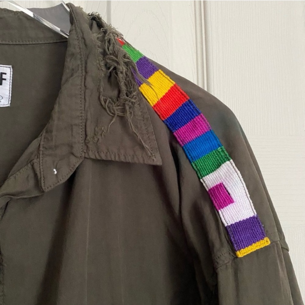 [Nsf] Surplus Distressed Button Up Olive Green - image 4